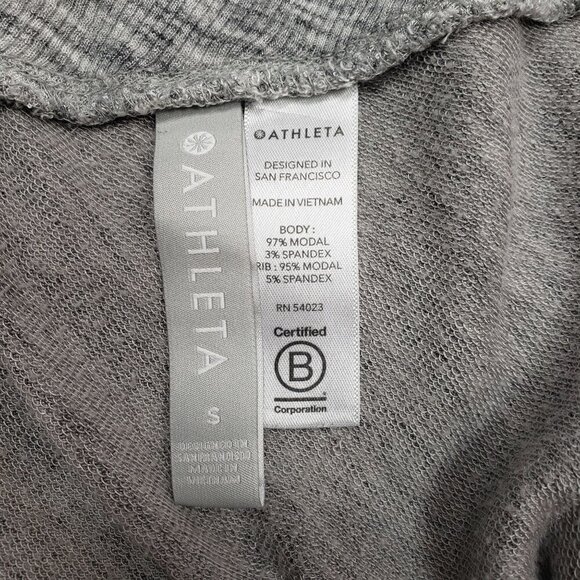 Athleta Nirvana Wear Two Ways Wrap Womens Small Grey Cardigan Sweater - Picture 6 of 7